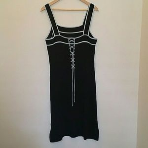 BCBG Max Azria Black Dress with Light Blue Accent